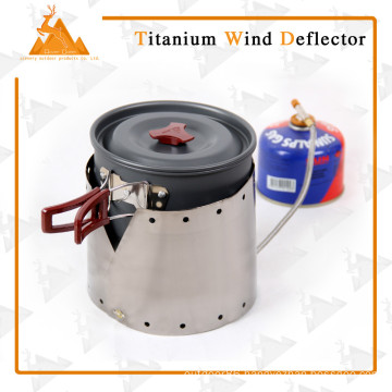 Titanium Windproof Lightweight Wood Stove Used Titanium Wind defender